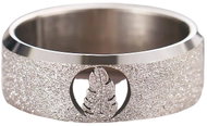 STYLE4 Třpytivý prsten s peříčkem, stříbrná ocel, 59-60 - Ring