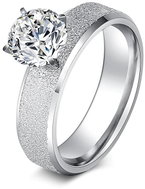 STYLE4 Prsten Mellow - třpytivý s čirým krystalem, stříbrná ocel, 50 - Ring