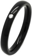 STYLE4 Prsten Mieres, černá ocel, 50 - Ring