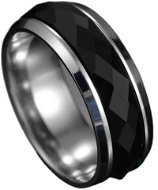 STYLE4 Prsten Fabulous s černým motivem, stříbrná ocel - Prsten