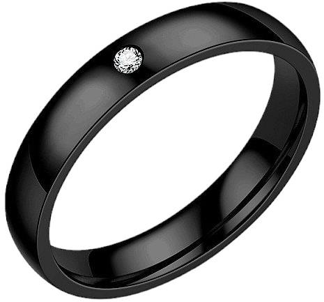 STYLE4 Ring Mieres Plus, black steel, 59-60 - Ring - Main image