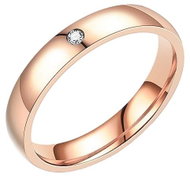 STYLE4 Ring Mieres Plus, steel rose gold, 53 - Ring