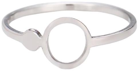 STYLE4 Ring with empty wheel, silver steel, 57 - Ring - Main image