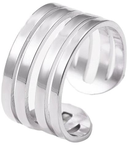 STYLE4 Dream ring, silver steel, 57 - Ring - Main image