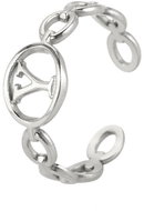 STYLE4 Ring with adjustable size - letter of the alphabet, silver steel, Y - Ring