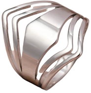 STYLE4 Ring Betty, silver steel, 57 - Ring