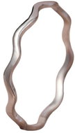 STYLE4 Vlnitý prsten, stříbrná ocel - Ring