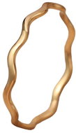 STYLE4 Corrugated ring, golden steel, 53 - Ring