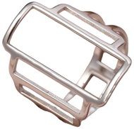 STYLE4 Ring with rectangles, silver steel, 57 - Ring
