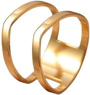 STYLE4 Double ring, golden steel, 62 - Ring