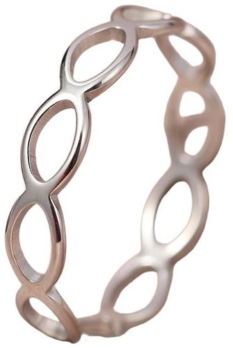 STYLE4 Circle ring, silver steel, 59-60 - Ring - Main image