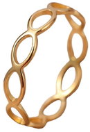 STYLE4 Ring Circle, golden steel, 53 - Ring