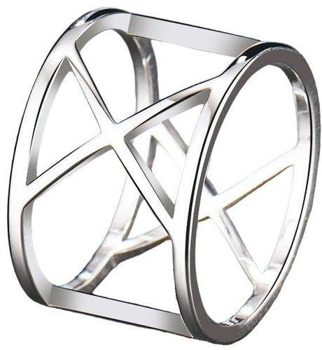 STYLE4 Sorrento ring, silver steel, 53 - Ring - Main image