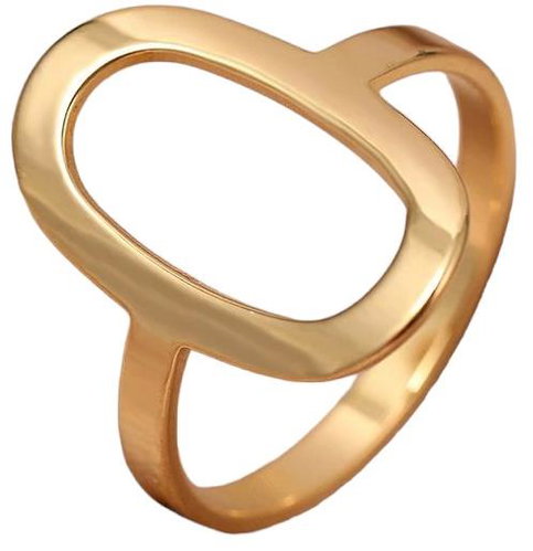 STYLE4 Ring Oval, golden steel, 50 - Ring - Main image
