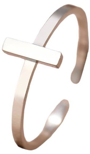 STYLE4 Ring with adjustable size - elegance, silver steel - Ring - Main image