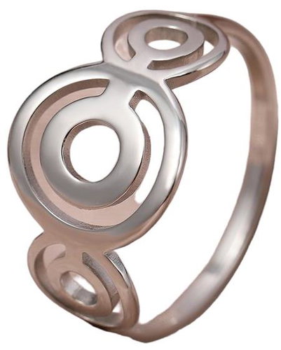 STYLE4 Ring Raquel, silver steel, 59-60 - Ring - Main image