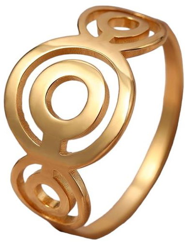 STYLE4 Ring Raquel, golden steel, 53 - Ring - Main image