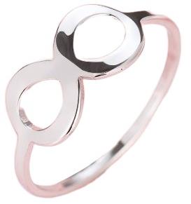 STYLE4 Ring with infinity symbol, silver steel, 53 - Ring - Main image