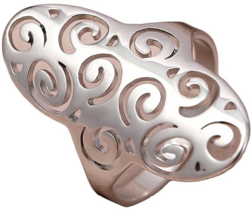 STYLE4 Ring Dolores, silver steel, 57 - Ring - Main image