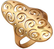 STYLE4 Ring Dolores, golden steel, 59-60 - Ring