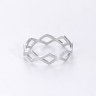 STYLE4 Ring with adjustable size - Valencia, silver steel - Ring