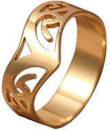 STYLE4 Ring Vegas, golden steel, 57 - Ring