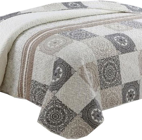 Eurofirany Bedspread 220 cm × 240 cm Aneta brown - Bed Cover - Main image