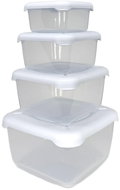 Belli E Forti Set of food jars Frigobella 3+1, square - Food Container Set