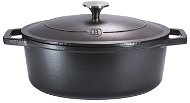 BerlingerHaus Strong Mould Seria Oval Cast Iron Pan with Lid, 30cm - Roasting Pan