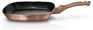 BerlingerHaus Grilling Pan with Marble Coating, Rosegold Metallic Line, 28cm - Grid Pan