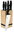 Black Rose Collection Knife set with stand BAMBOO 6 pcs
