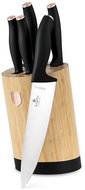 BerlingerHaus Back Rose Collection Knife set with round stand BAMBOO 6 pcs - Knife Set