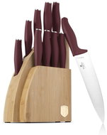 BerlingerHaus Leonardo Collection Knife set with stand BAMBOO 10 pcs - Knife Set