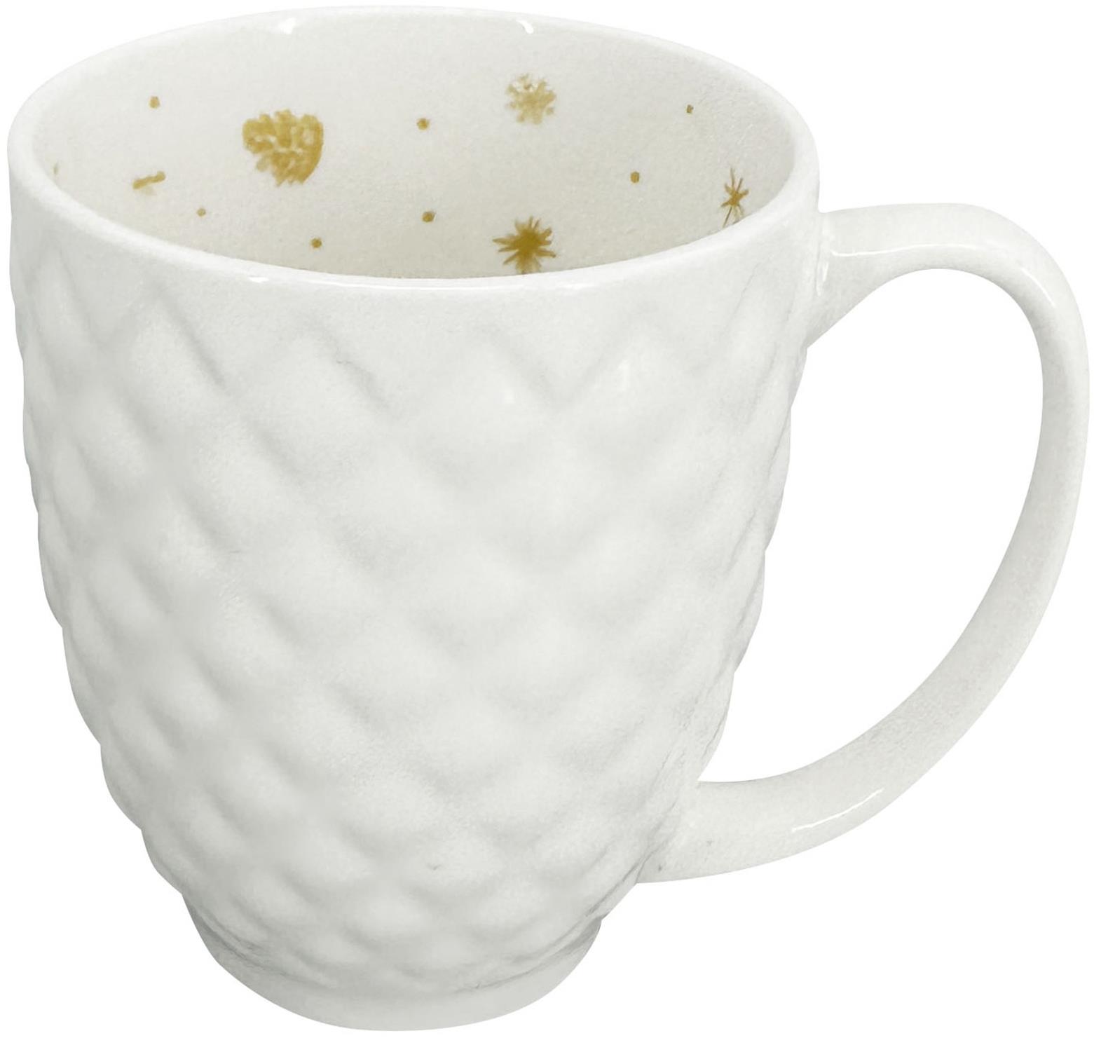 by inspire Embos Arany Karácsony Bögre - csillagok és hópelyhek, 500 ml