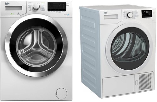 BEKO DS 7433 CSRX + BEKO WMY 71283 LMB3 - Washer Dryer Set - Main image