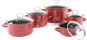 BELIS Set Standard - Bordo, 5-part - Cookware Set