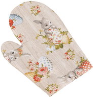 BELLATEX Handkerchief EMA 28 × 18 cm 66/551, Easter eggs with bunny - Oven Mitt