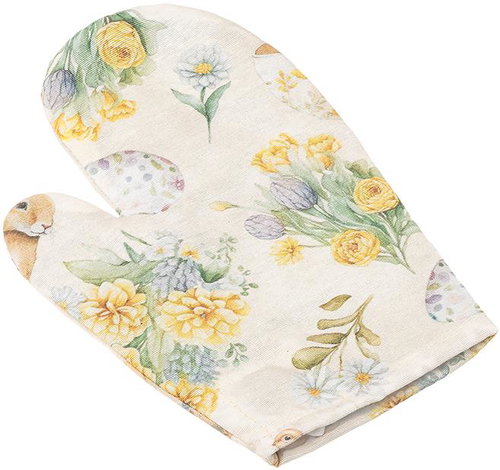 BELLATEX Mitten EMA 28 × 18 cm 66/555, bunny in cup - Oven Mitt - Main image