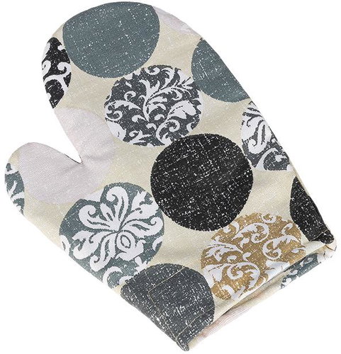 BELLATEX Handkerchief BERTA 28 × 18 cm 66/605, ball grey - Oven Mitt - Main image