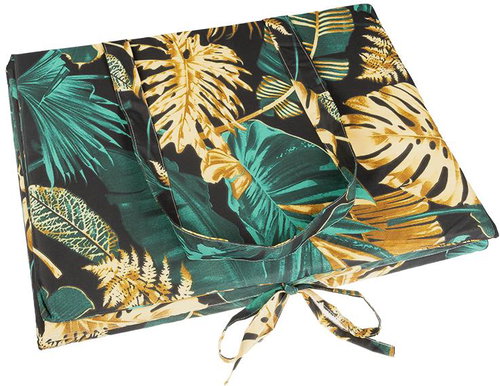 BELLATEX Chaise longue cushion 4223/692 55 × 195 cm, green, monstera - Cushion - Main image