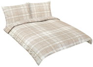BELLATEX Linen cotton F 90/311 tile beige 1 pcs 220 × 200, 2 pcs 70 × 90 - Bed Linen