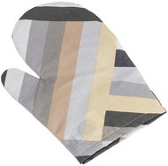 Bellatex Handkerchief Adéla 28 × 18 cm 66/231 stripes grey, beige - Oven Mitt