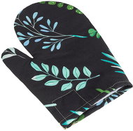 Bellatex Handkerchief Adele 28 × 18 cm 66/236 leaves on black - Oven Mitt