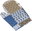 Adele 28 × 18 cm 66/240 patchwork blue