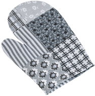 Bellatex Handkerchief Adéla 28 × 18 cm 66/241 patchwork grey - Oven Mitt