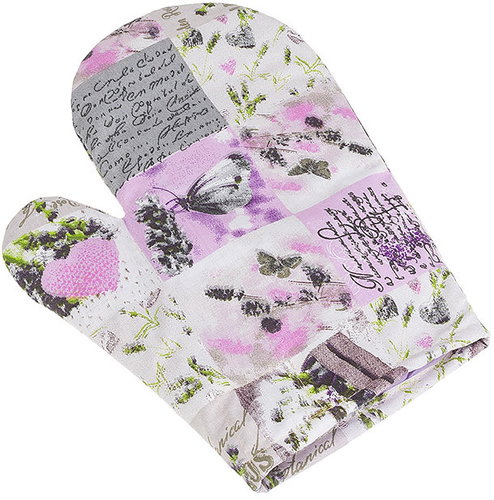 Bellatex Handkerchief Adela 28 × 18 cm 66/243 patchwork lilac - Oven Mitt - Main image