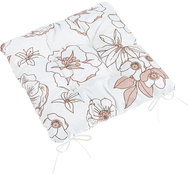 BELLATEX Seat cushion Adela 41/328 quilted 40 × 40 cm salmon flower - Chair Cushion
