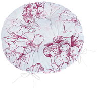 BELLATEX Seat Adéla 62/184 round quilted d.40 cm burgundy - Chair Cushion