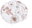 Seat Adéla 62/328 round quilted d.40 cm flower salmon