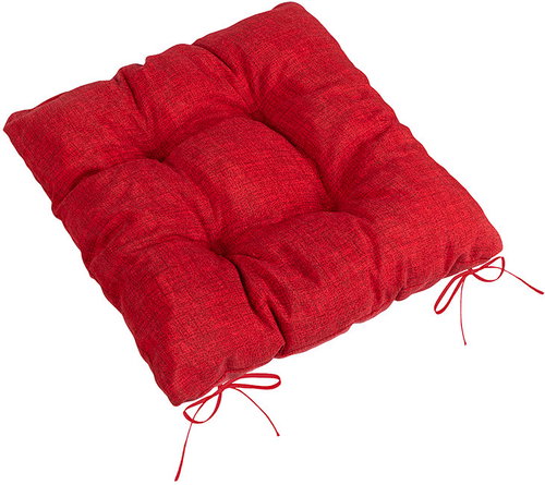 BELLATEX Seat LADA 41/014 quilted 40 × 40 cm red Uni - Chair Cushion - Main image